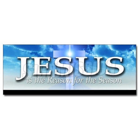 Signmission JESUS IS THE REASON FOR THE SEASON DECAL sticker holidays christmas, D-12 Jesus Is The Reason D-12 Jesus Is The Reason